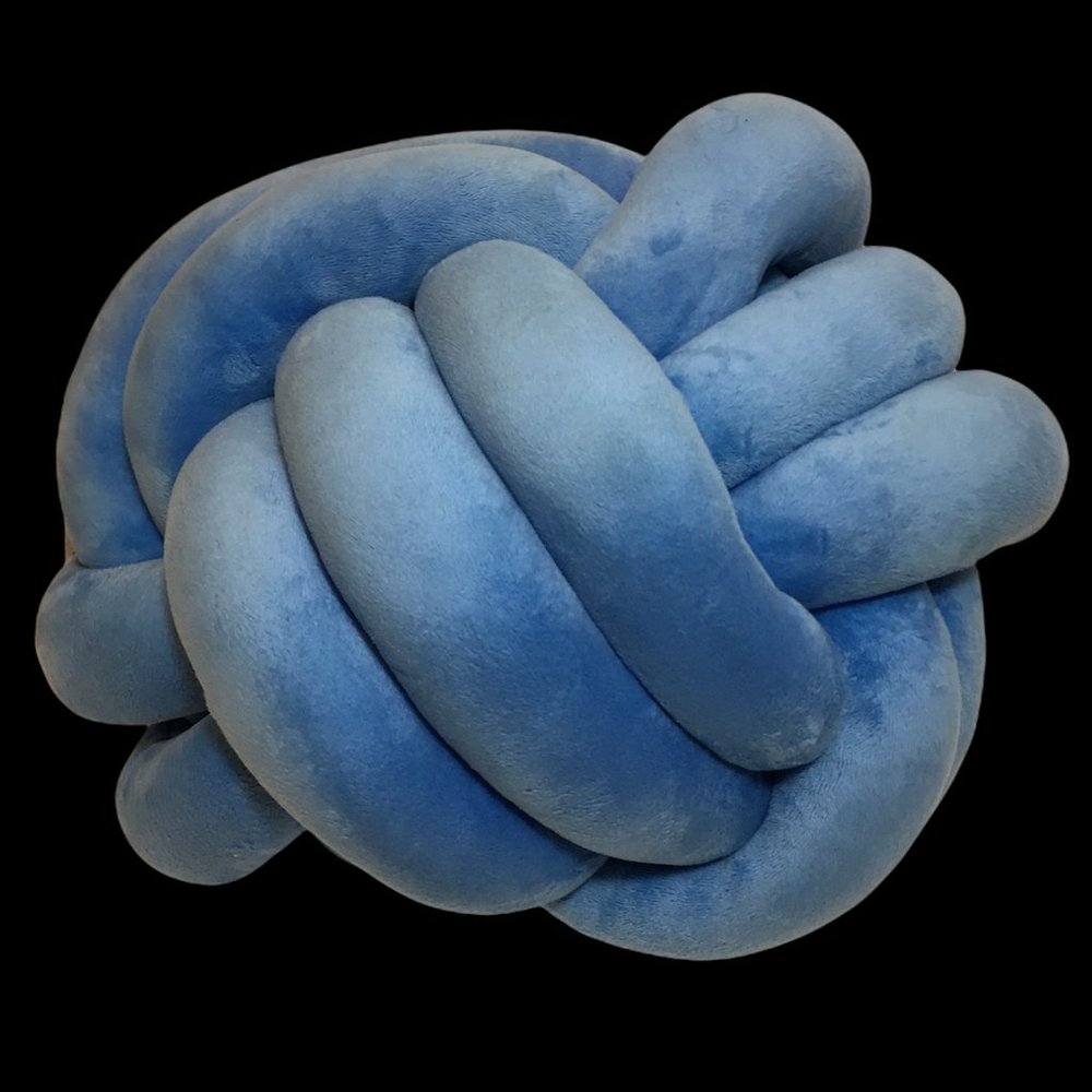 Mainstay Cushions Infinity Knot Pillow Blue 12in. - Picture 3 of 8